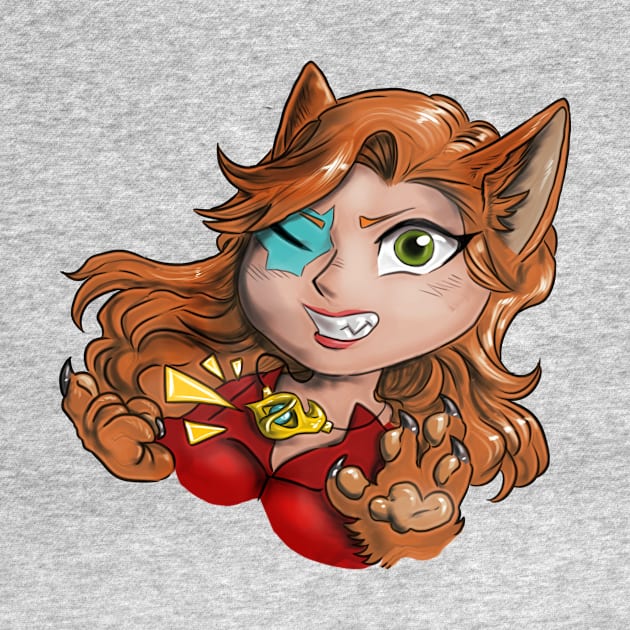 Chibi Fox with Eye of Odin by Furia And Mimma